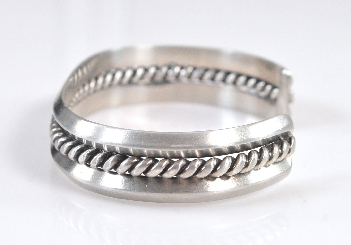Vintage Native American Sterling Silver Cuff Bracelet