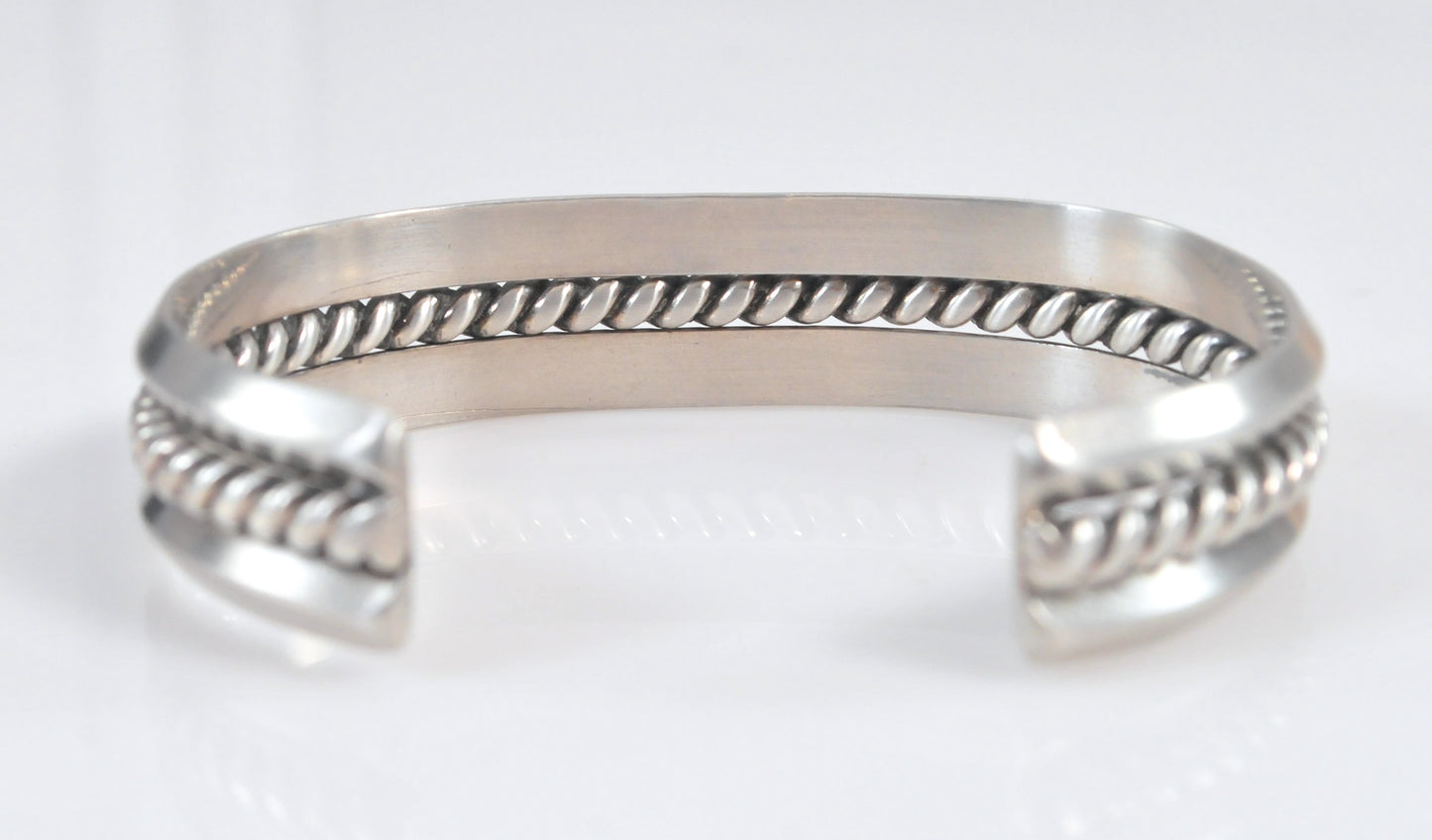 Vintage Native American Sterling Silver Cuff Bracelet