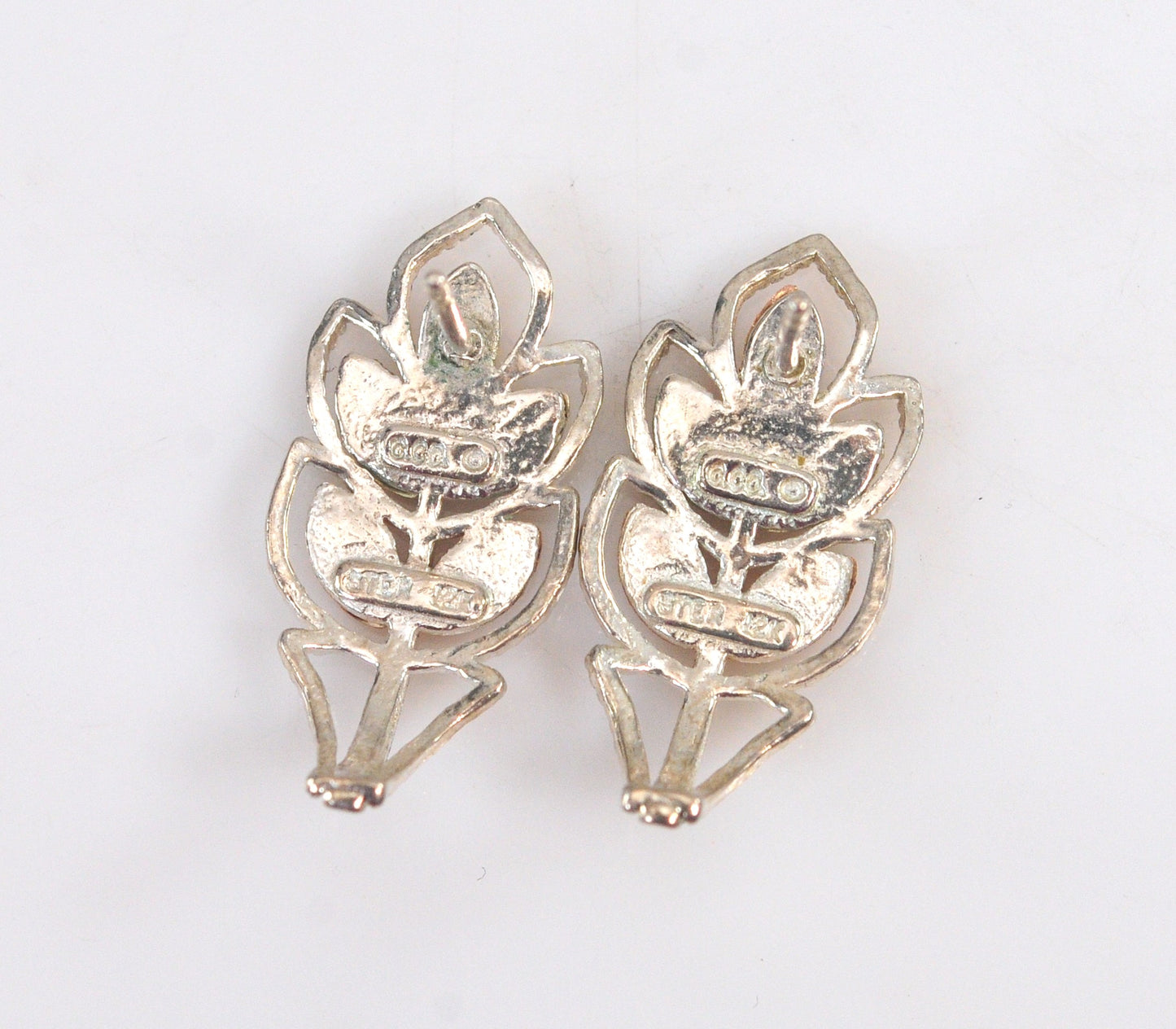 Coleman Black Hills Sterling Silver 12K Gold Leaf Earrings