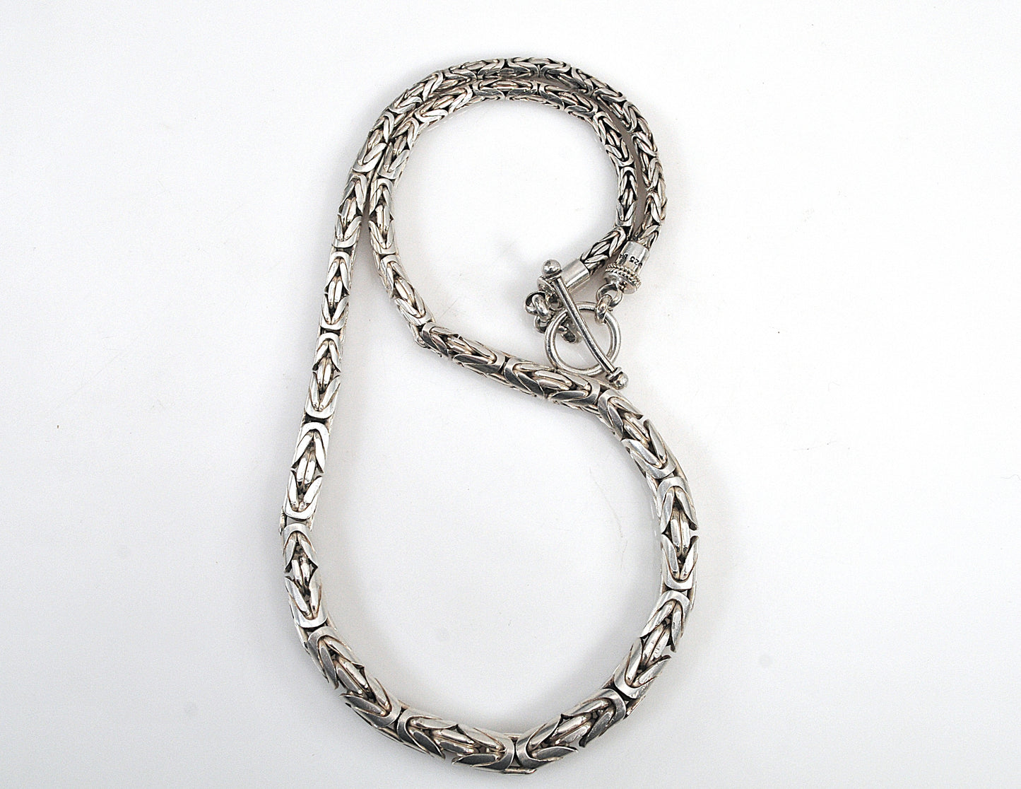 Suarti Sterling Silver Graduated Byzantine Necklace