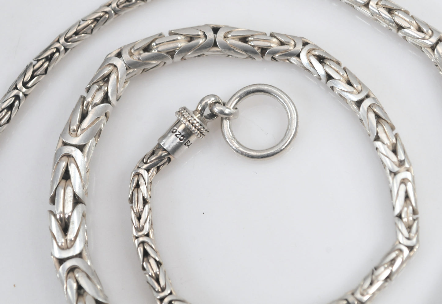 Suarti Sterling Silver Graduated Byzantine Necklace