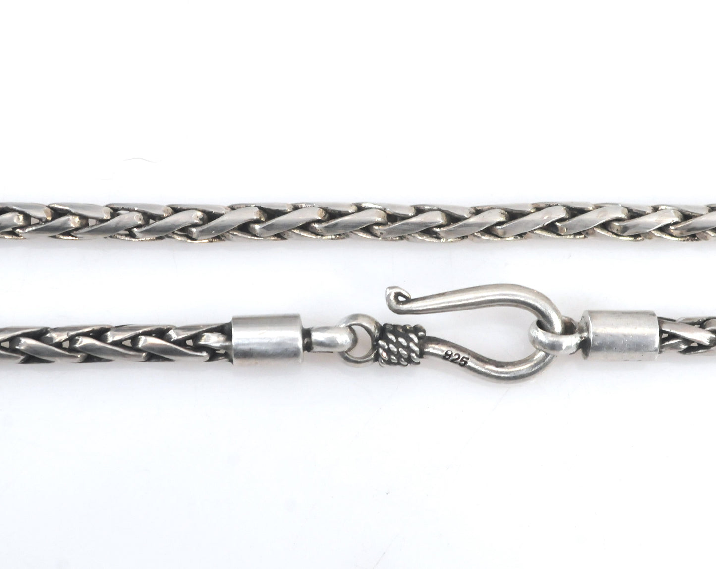 Sterling Silver Foxtail Chain Necklace