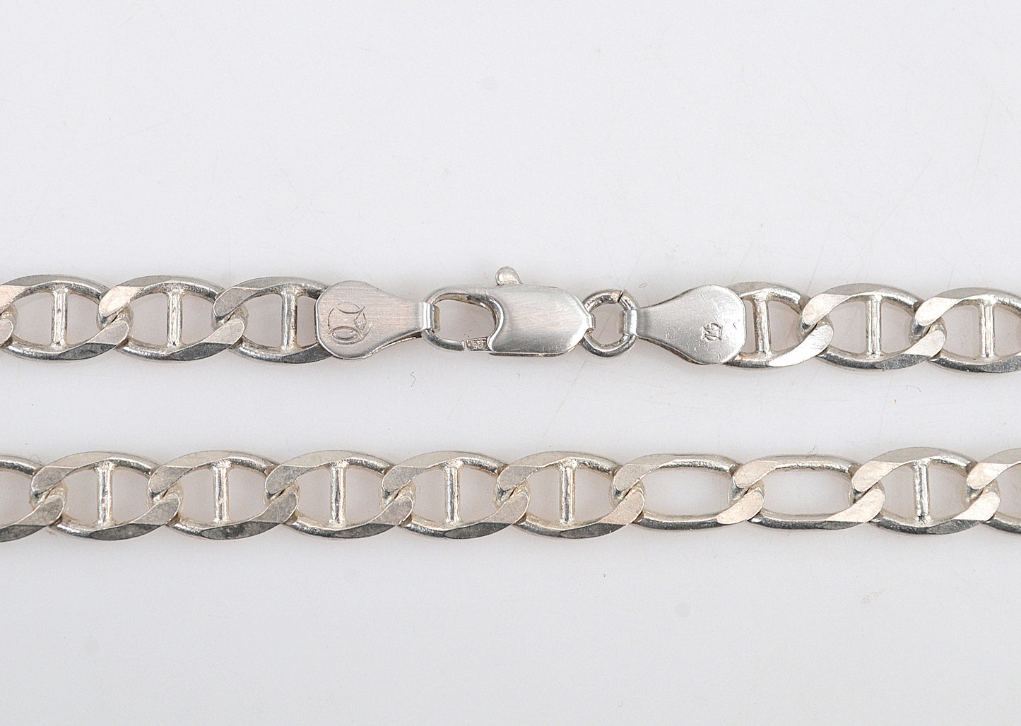AS IS - Sterling silver 5.5mm Mariner Link Chain Necklace