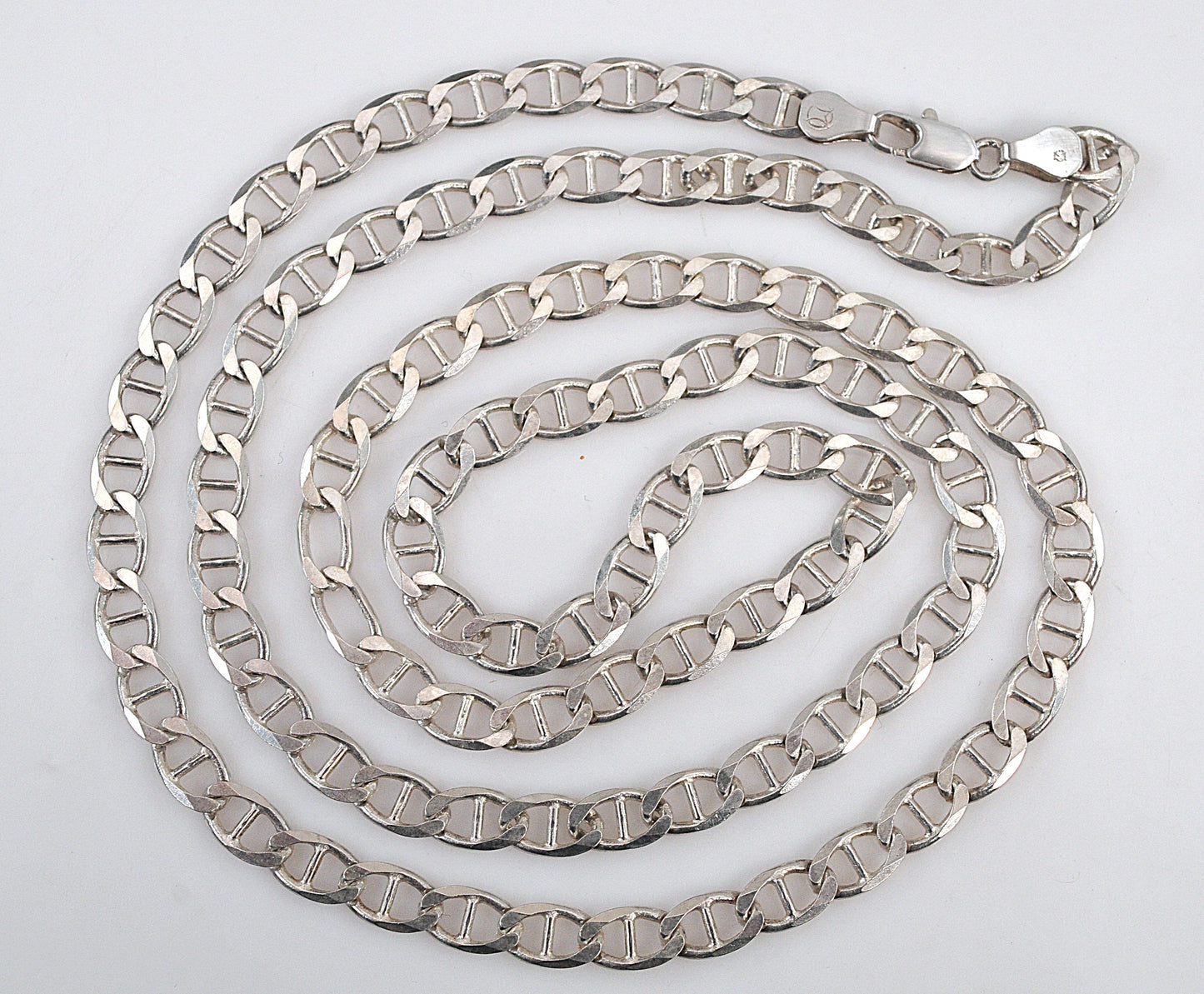 AS IS - Sterling silver 5.5mm Mariner Link Chain Necklace