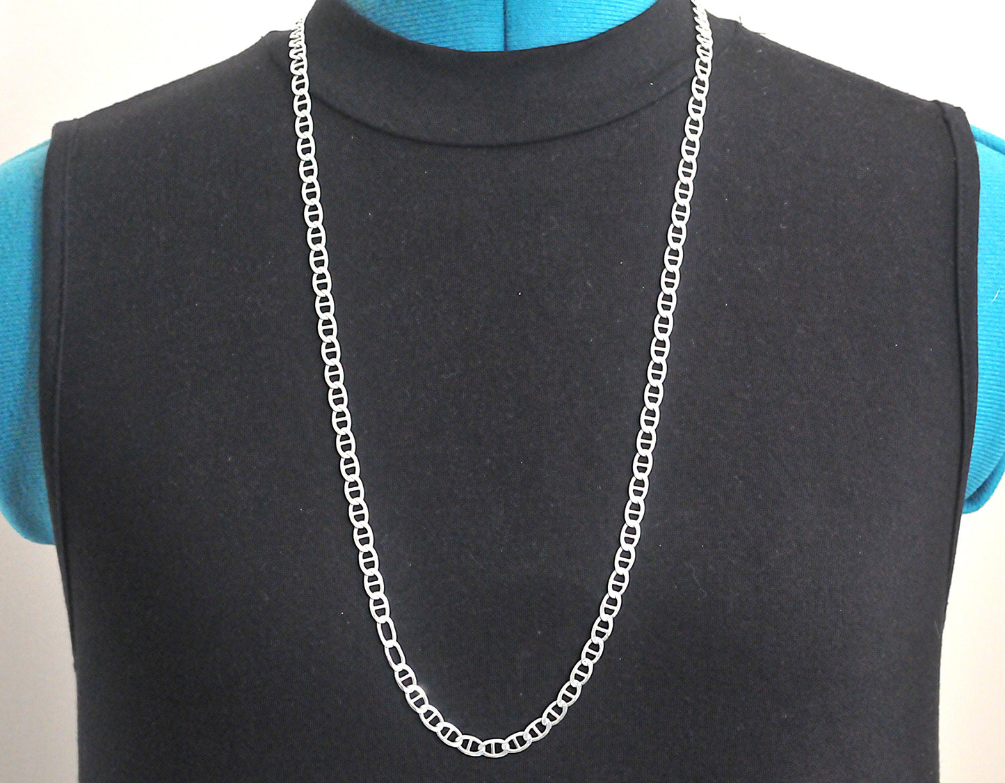 AS IS - Sterling silver 5.5mm Mariner Link Chain Necklace