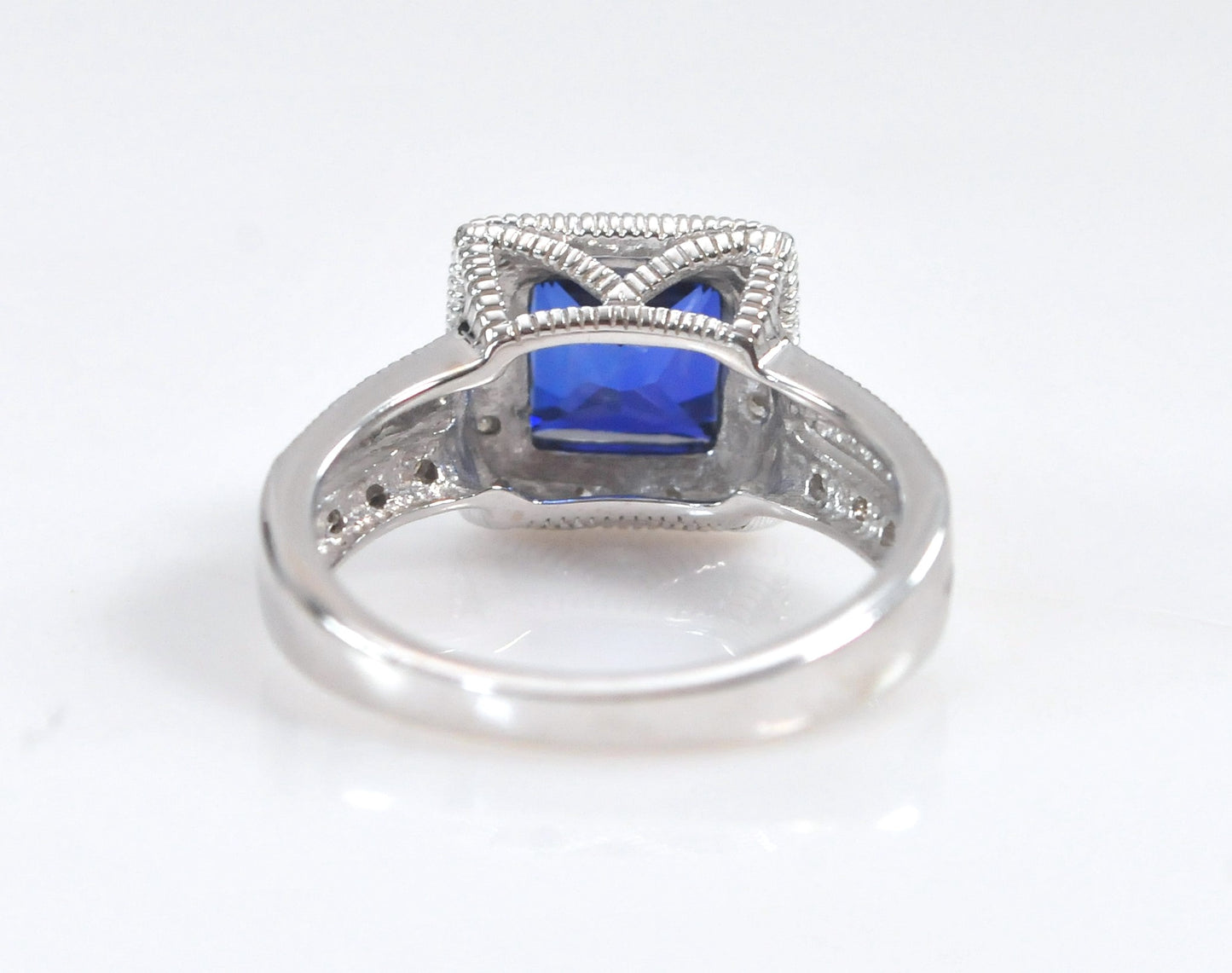 Clyde Duneier 10K White Gold Diamond Cocktail Ring