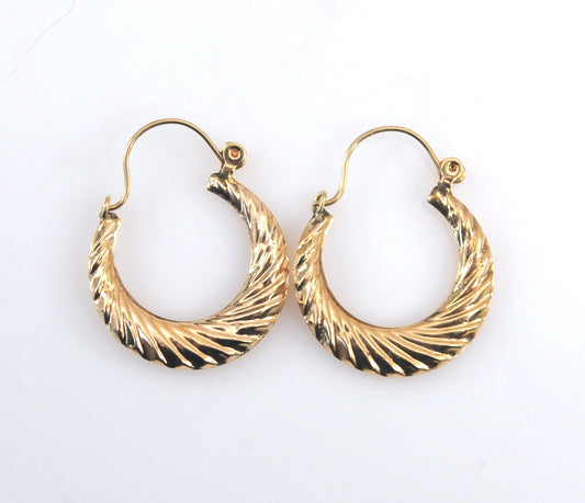 10K Gold Hoop Earrings