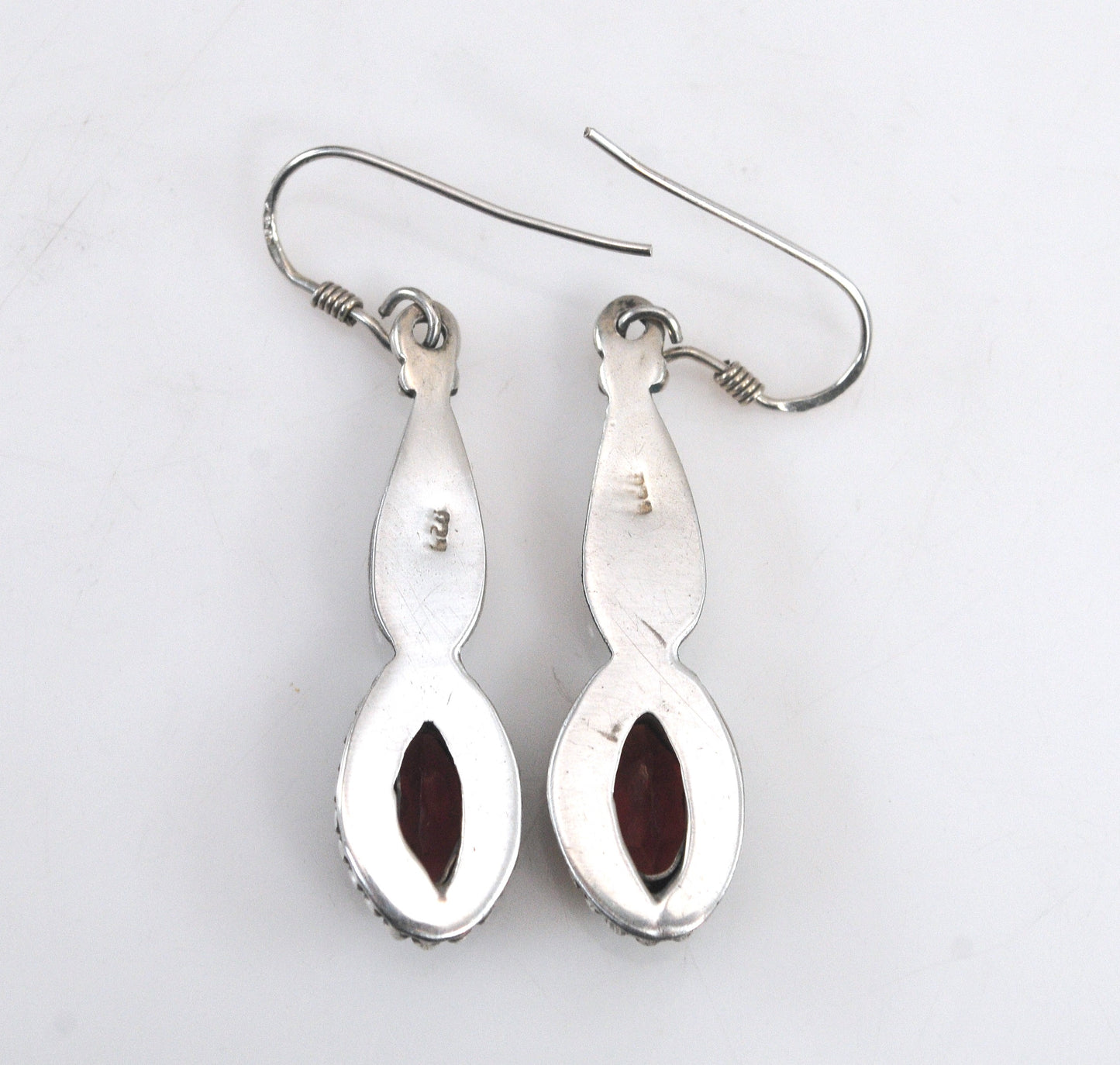 Sterling Silver Garnet Earrings
