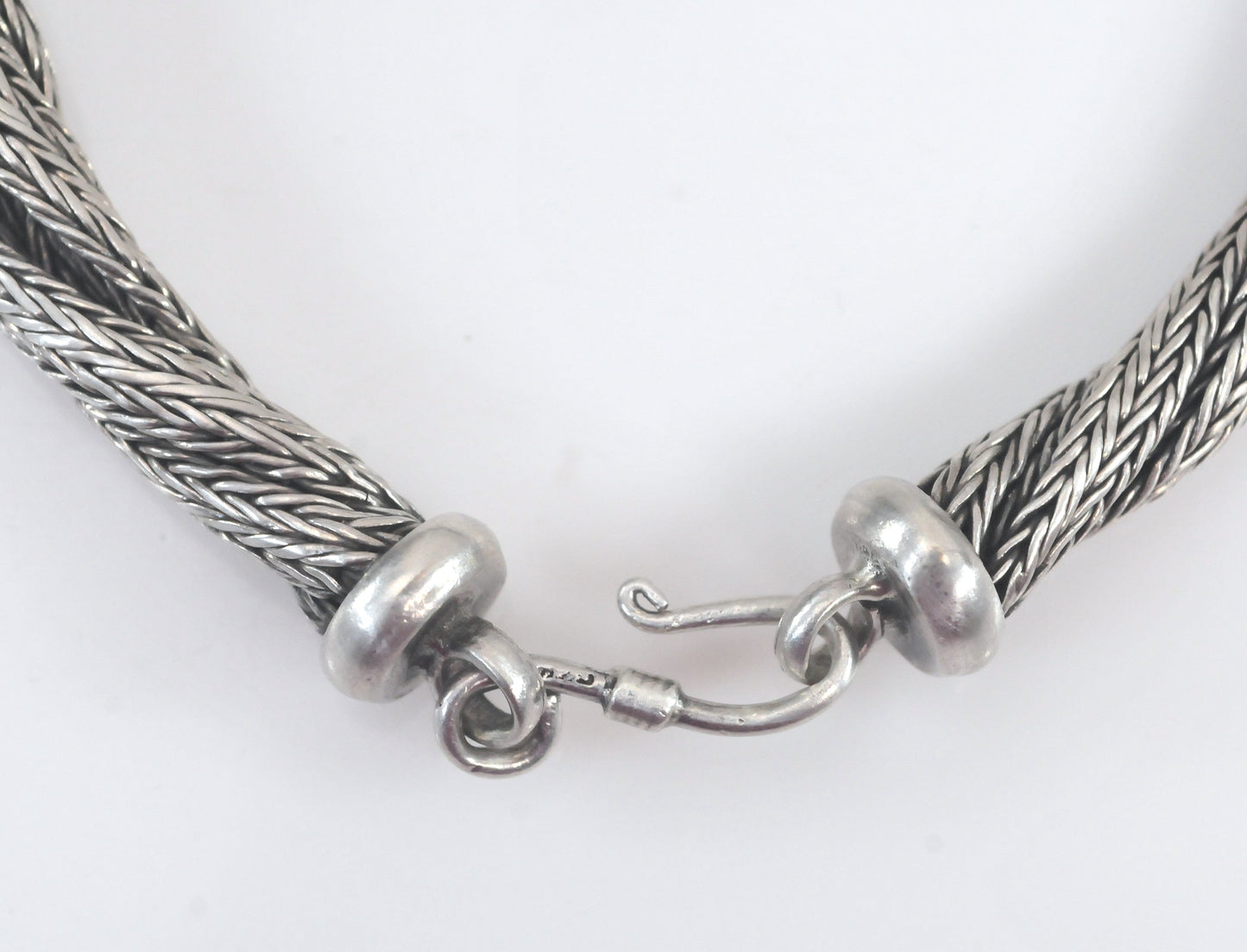 Heavy Sterling Silver Foxtail Bracelet