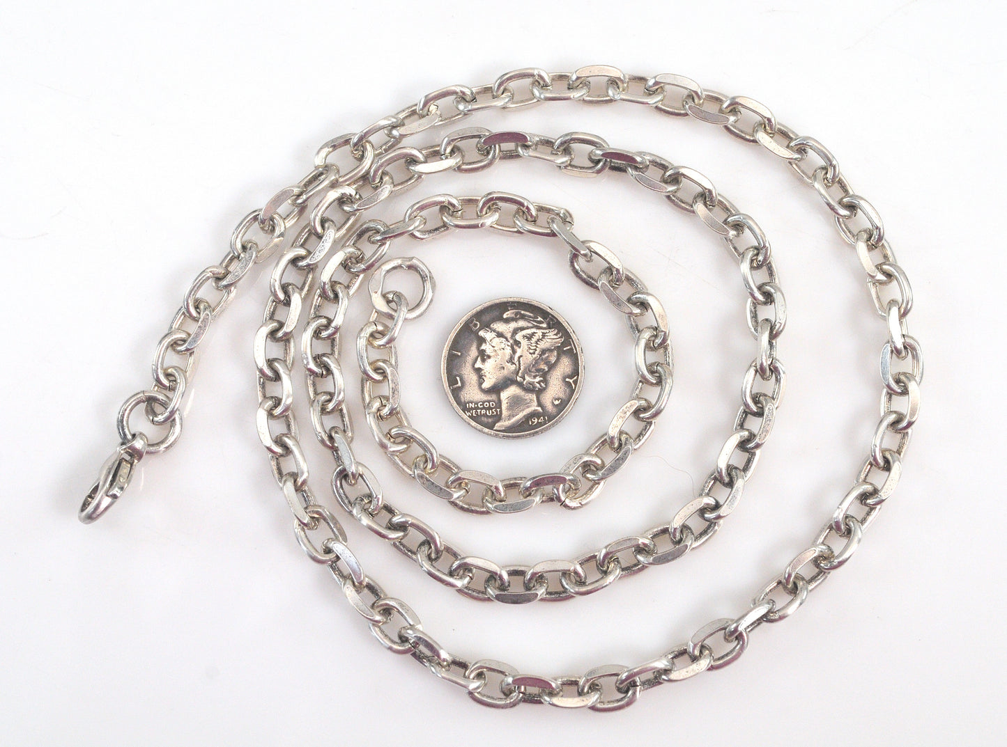 Sterling Silver Chain Link Necklace