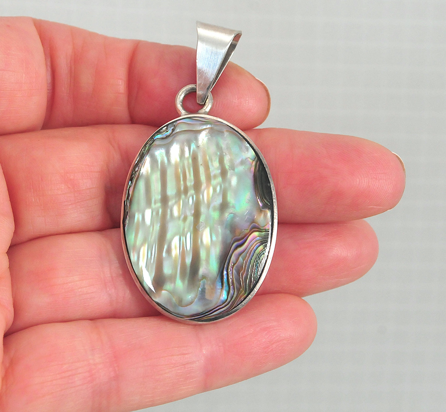 Sterling Silver Abalone Pendant