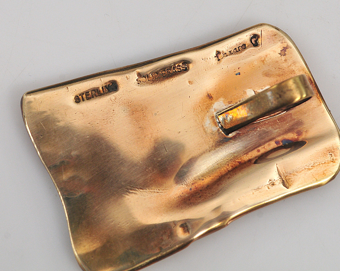 Lazaro Gutierrez Sterling Silver Brass Copper Modernist Pendant