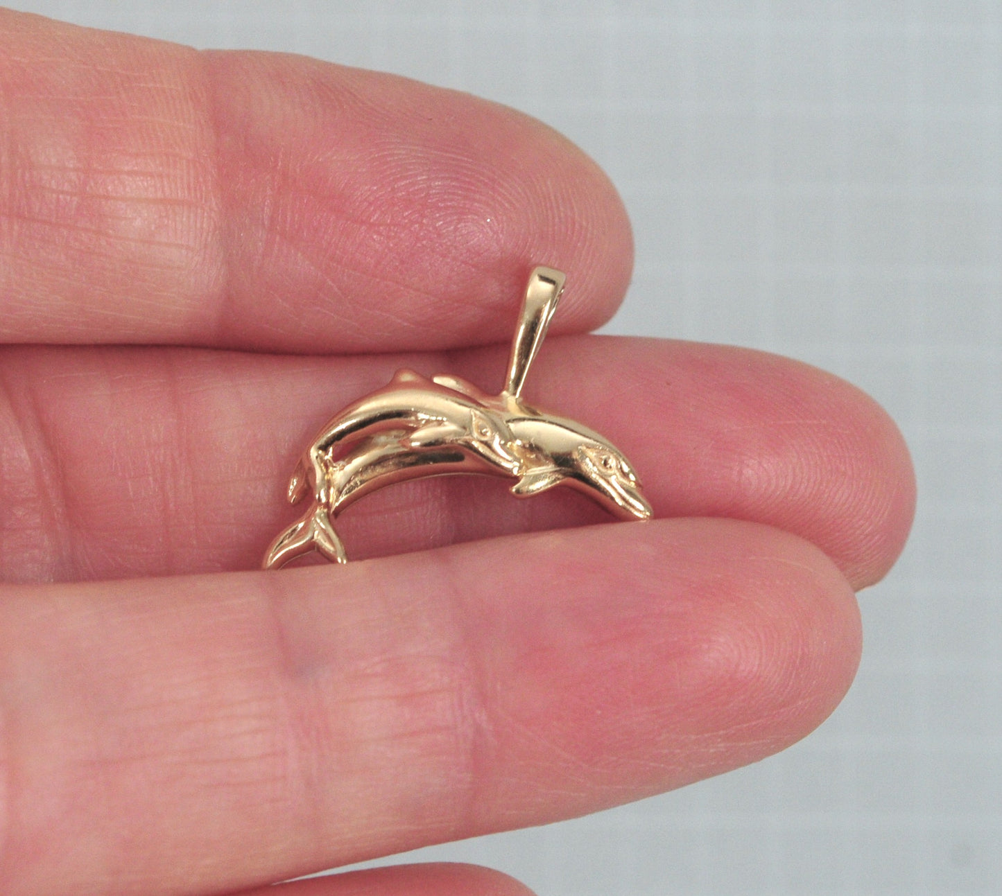 Kabana 14K Gold Dolphin Charm Pendant
