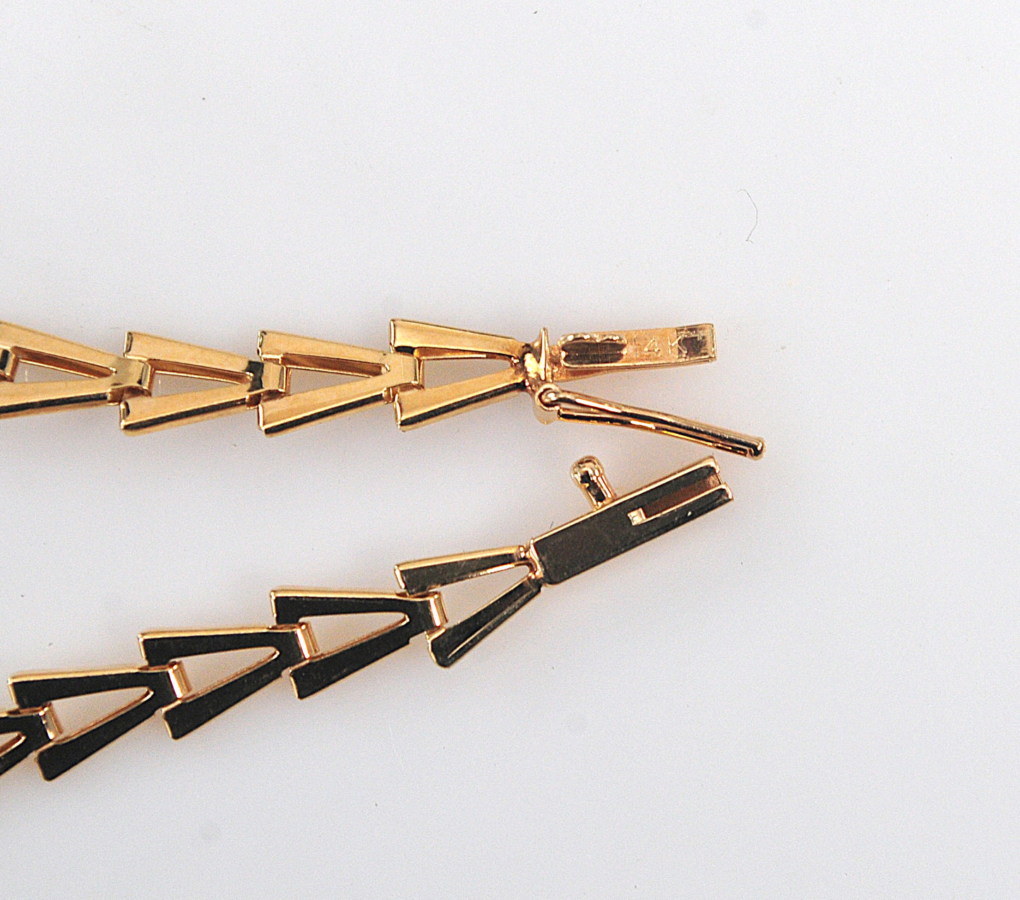 14K Gold Garnet Bracelet