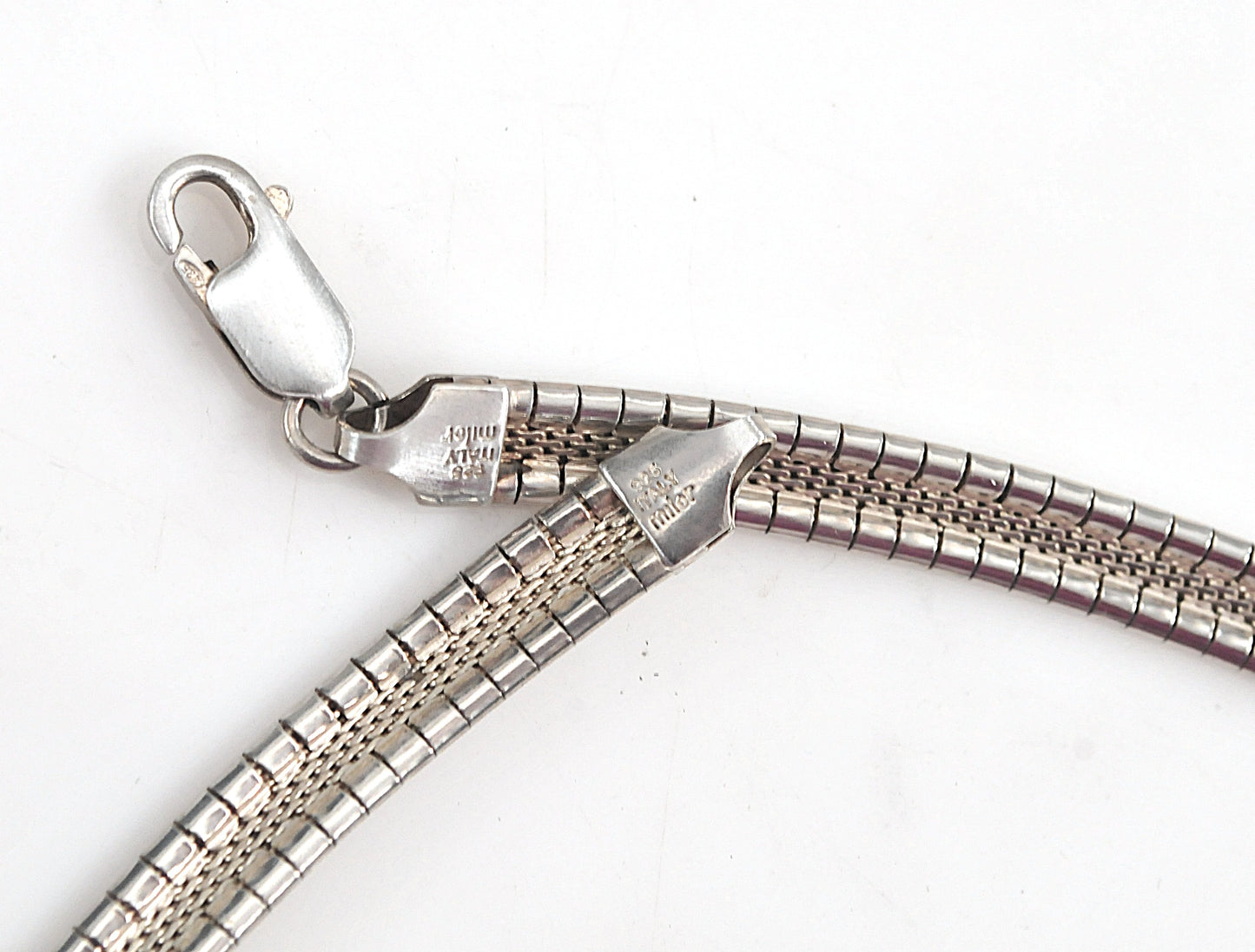 Milor 925 Italy Sterling Silver 6mm Omega Necklace