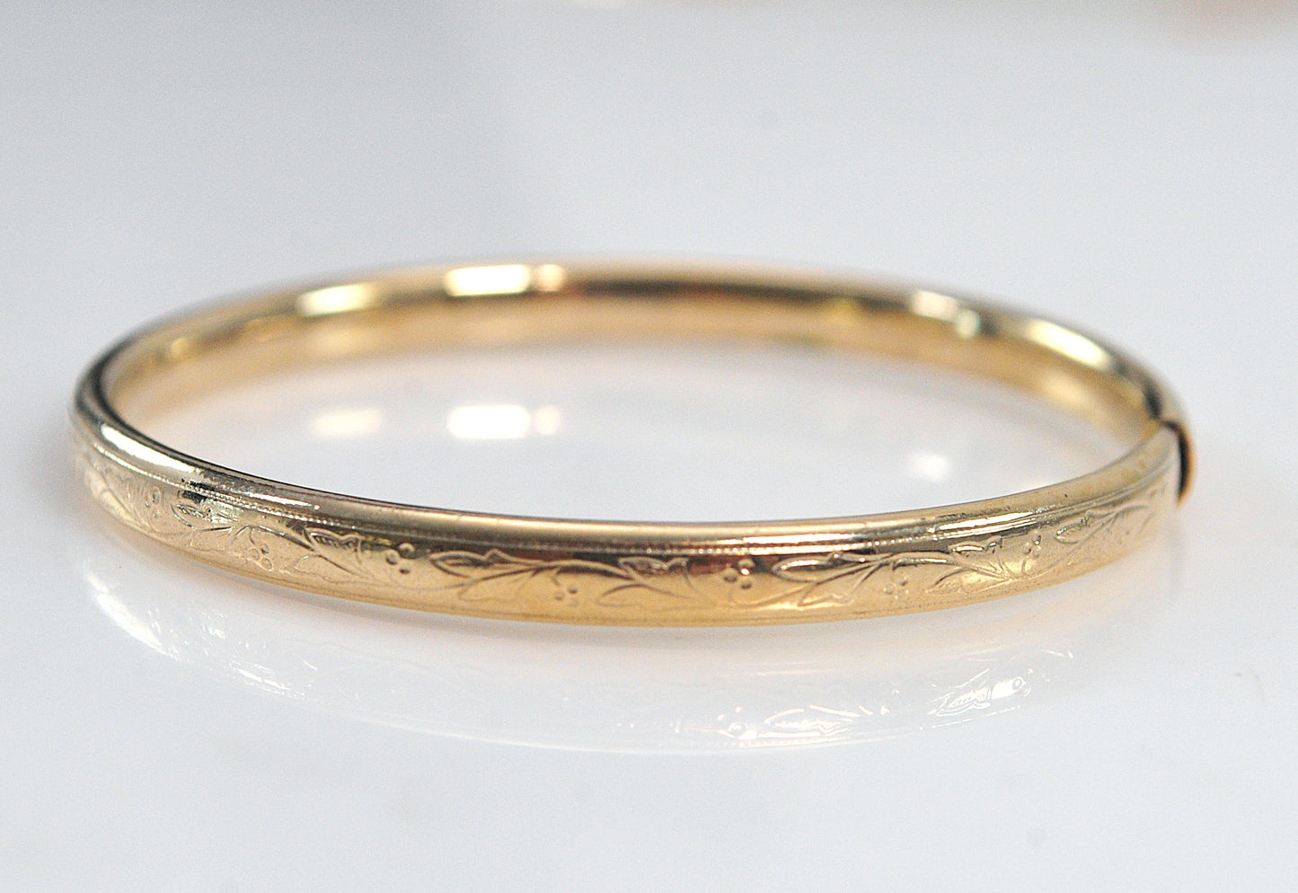Vintage Gold Filled Baby Child Bangle Bracelet