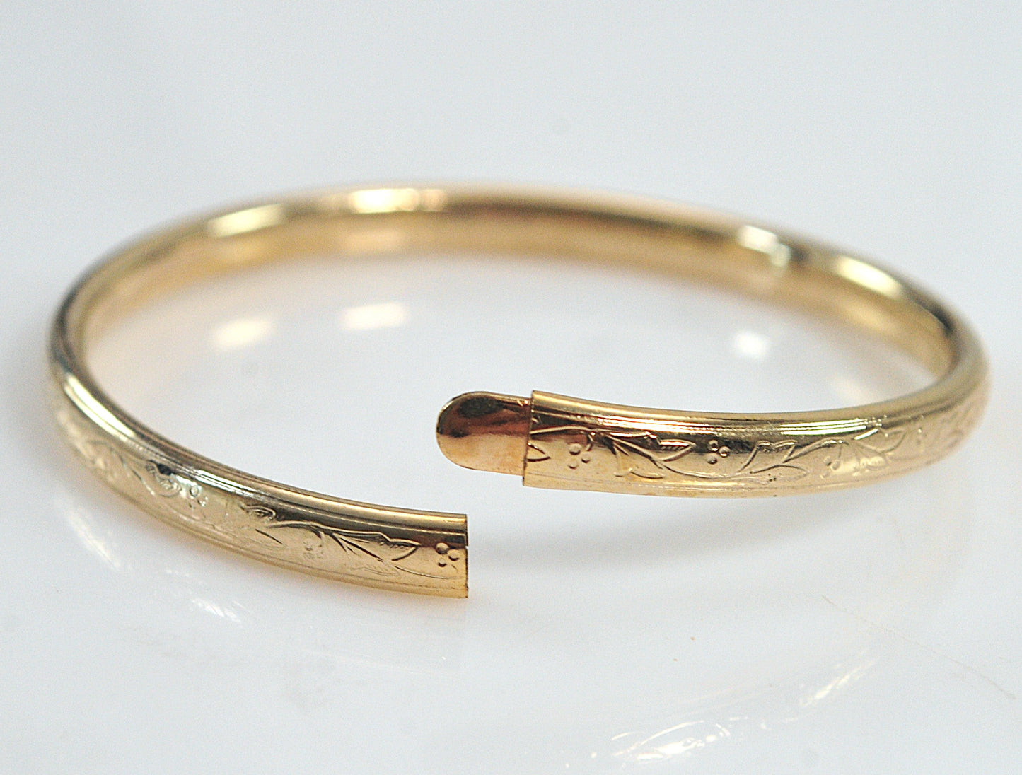 Vintage Gold Filled Baby Child Bangle Bracelet