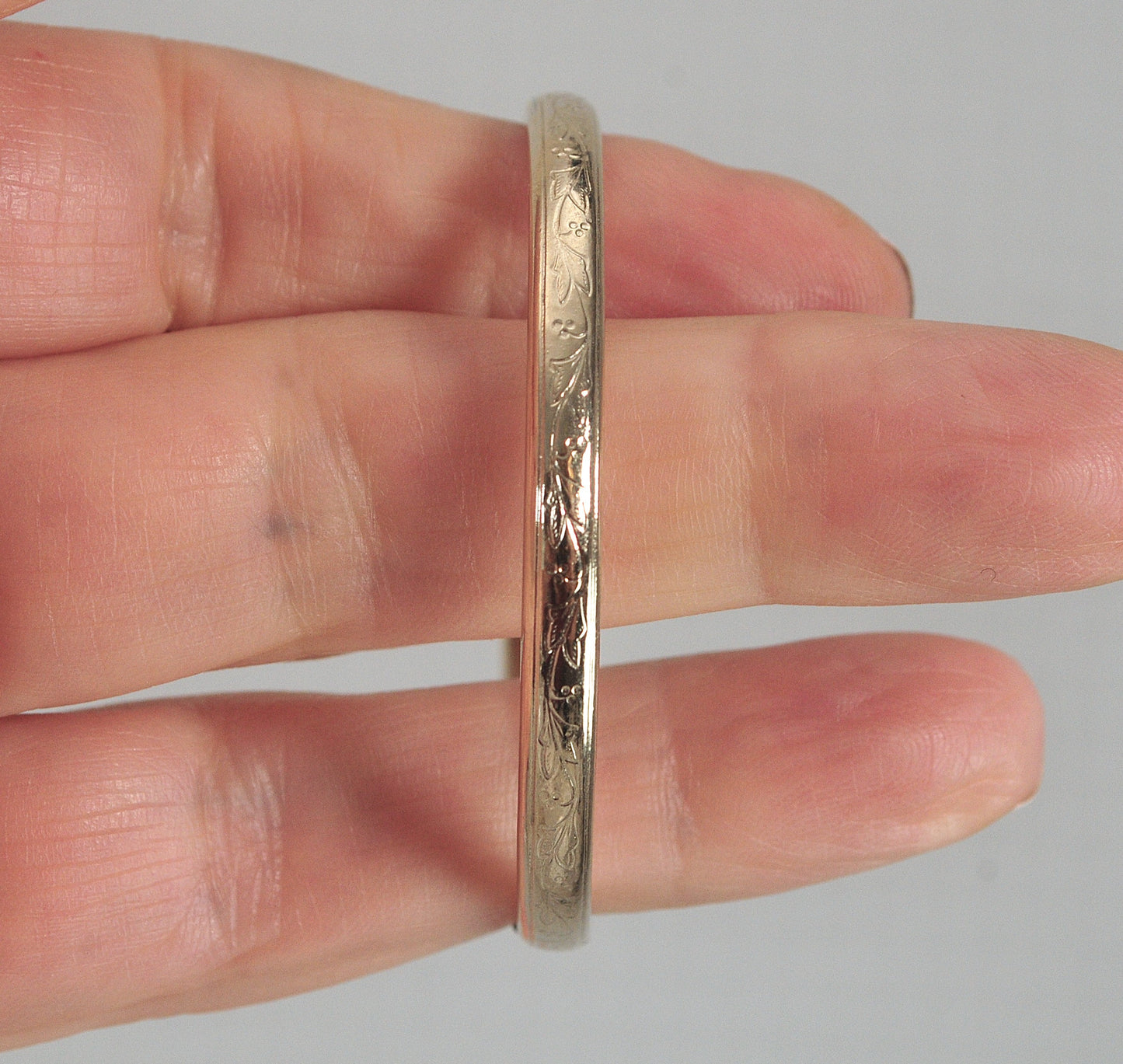 Vintage Gold Filled Baby Child Bangle Bracelet