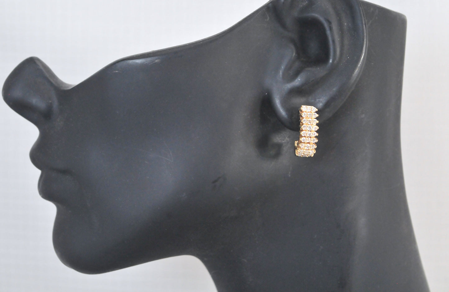 Solid 14K Gold Diamond Earrings