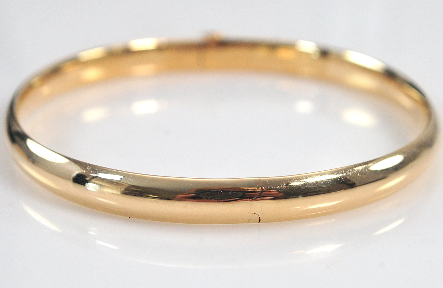 Solid 14K Gold Bangle Bracelet