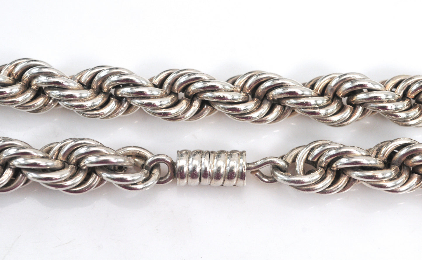 HEAVY Vintage Taxco Juan Sandoval Vázquez Rope Necklace, 130 Grams