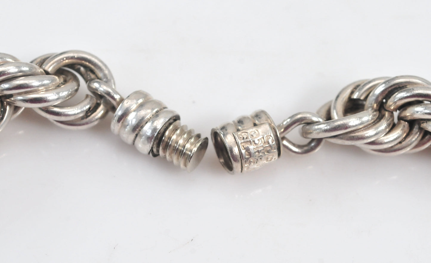HEAVY Vintage Taxco Juan Sandoval Vázquez Rope Necklace, 130 Grams