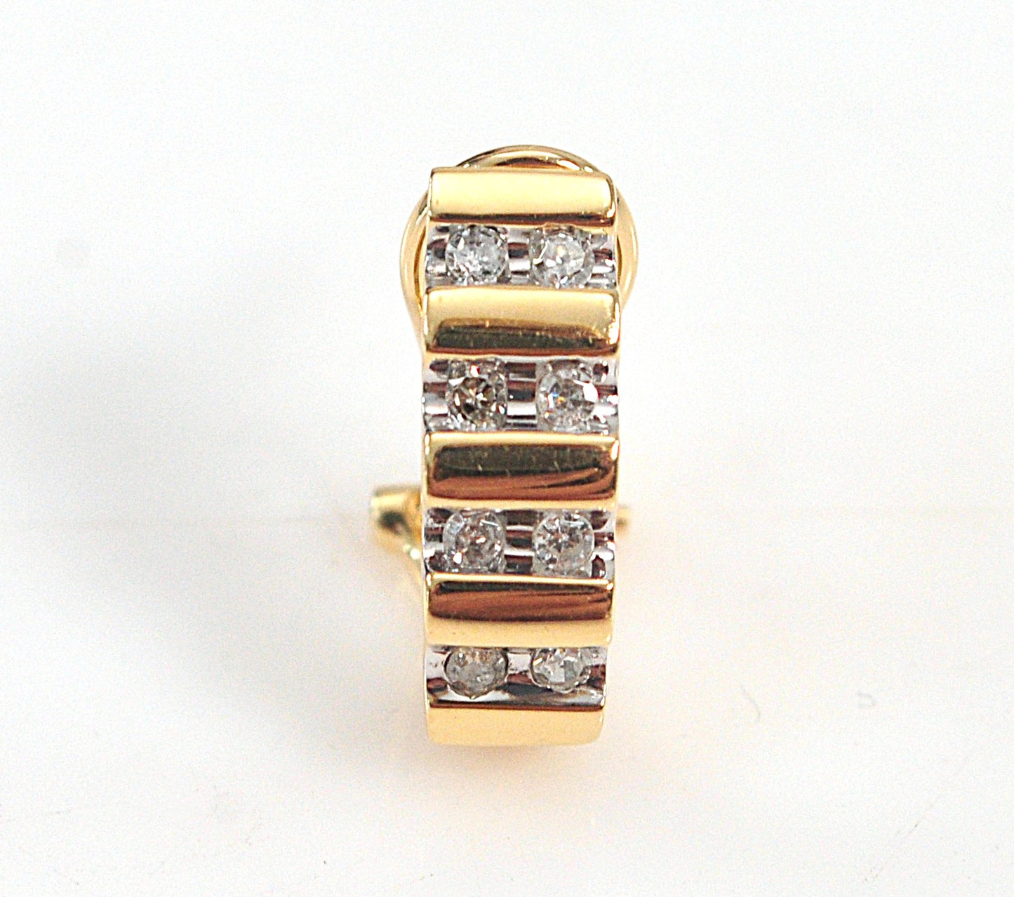 SINGLE 14K Gold Diamond Earring
