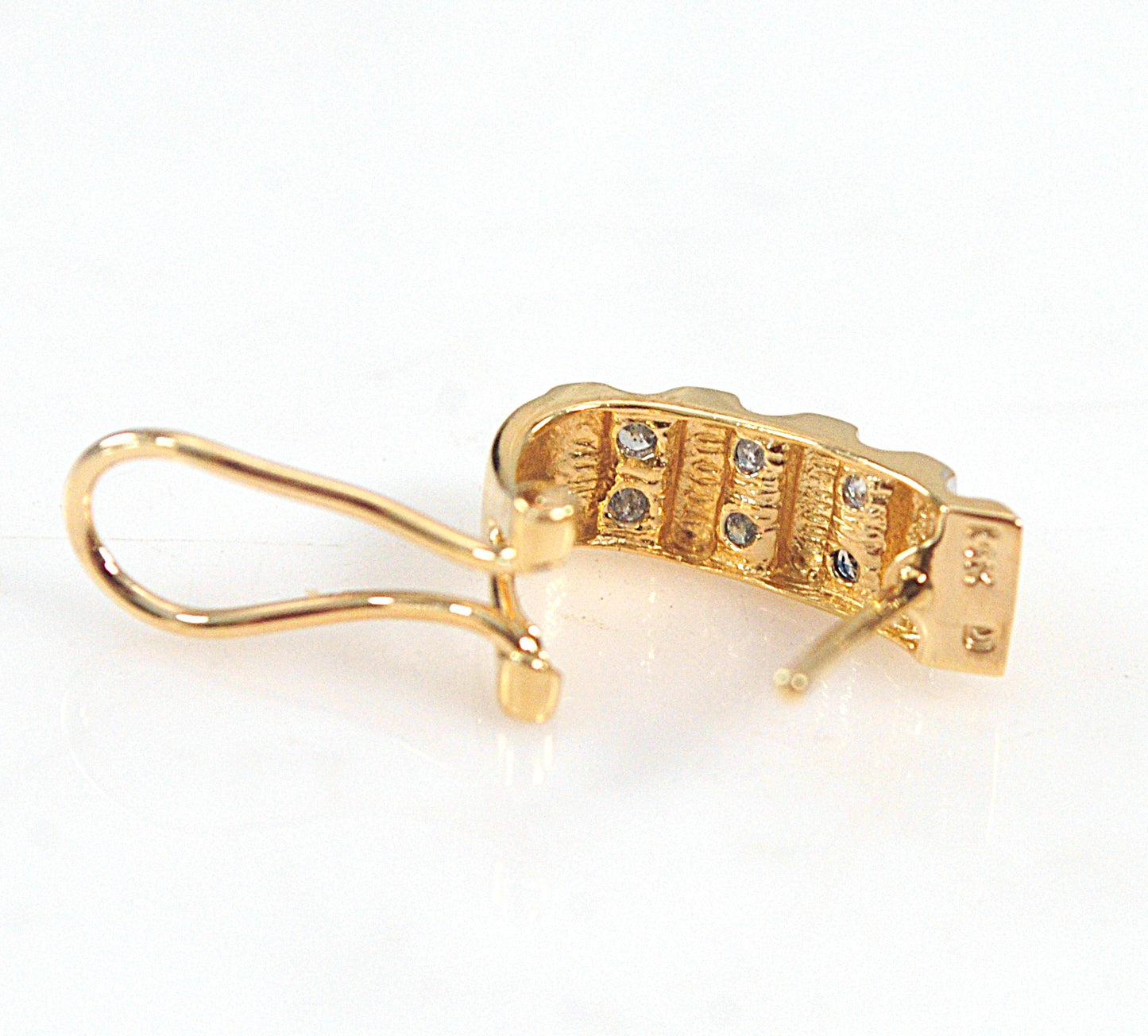 SINGLE 14K Gold Diamond Earring