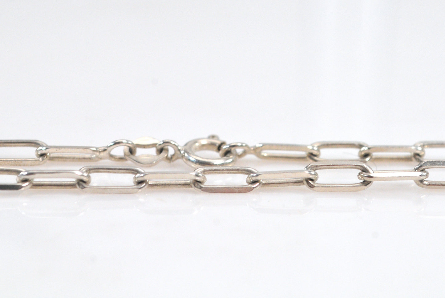 Sterling Silver Paperclip Link Necklace