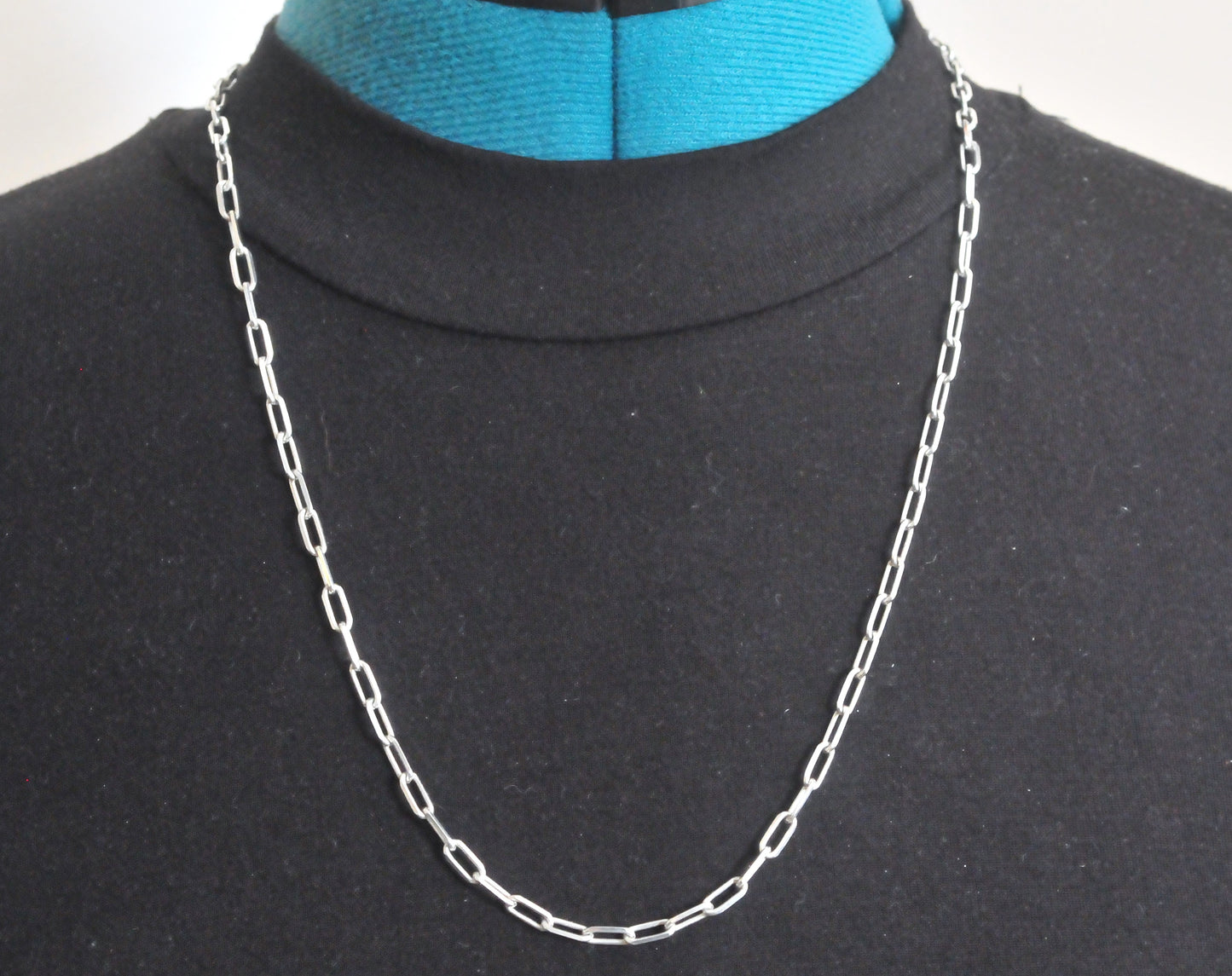 Sterling Silver Paperclip Link Necklace