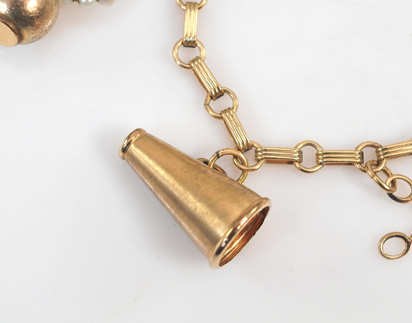 Vintage Gold Filled Double Charm Bracelet