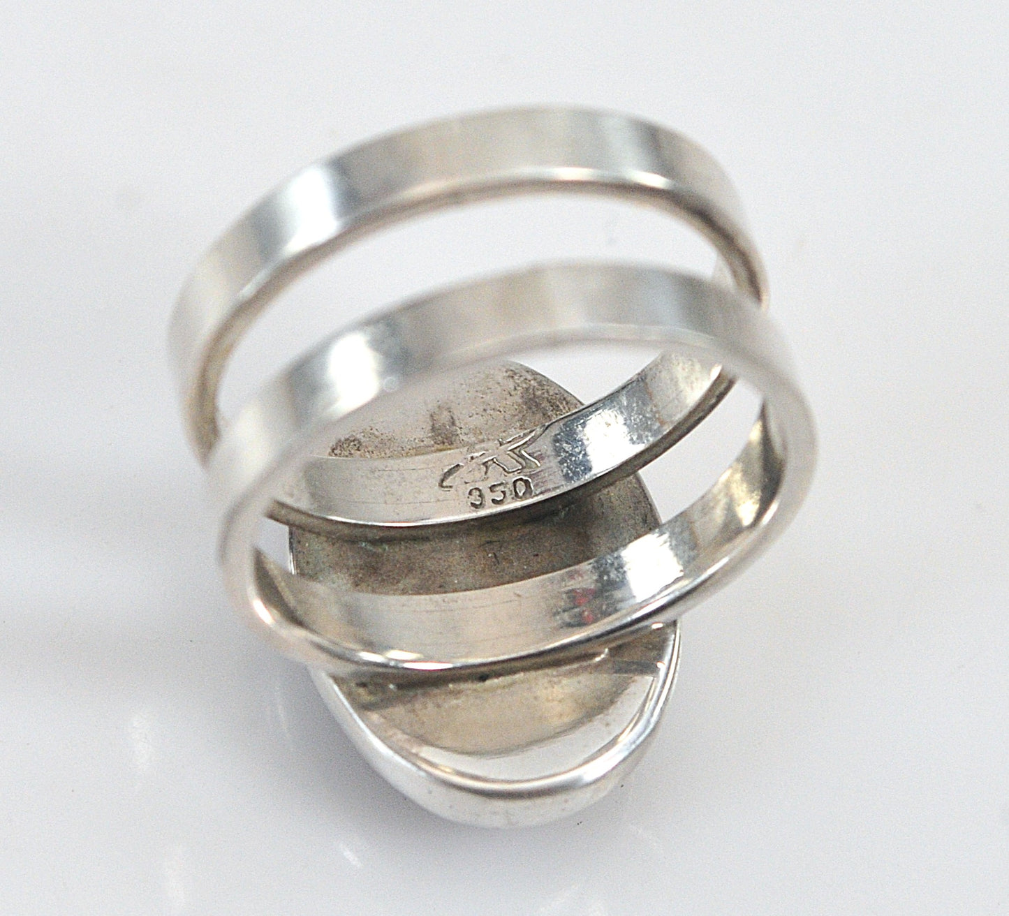 Handmade 950 Sterling Silver Charoite Ring