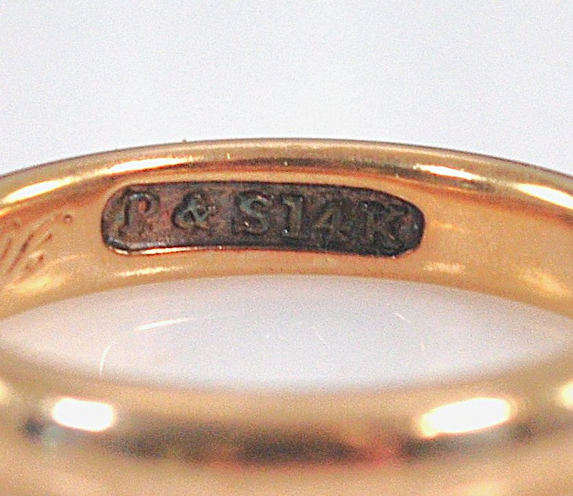 Vintage 14K Gold Wedding Band Ring