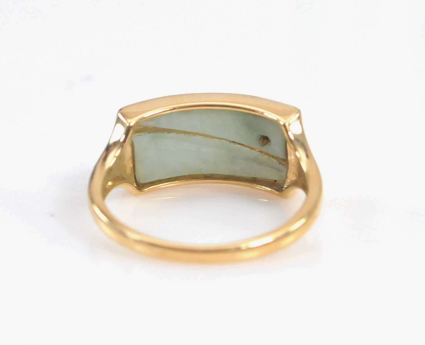 14K Gold Chinese Jadeite Ring