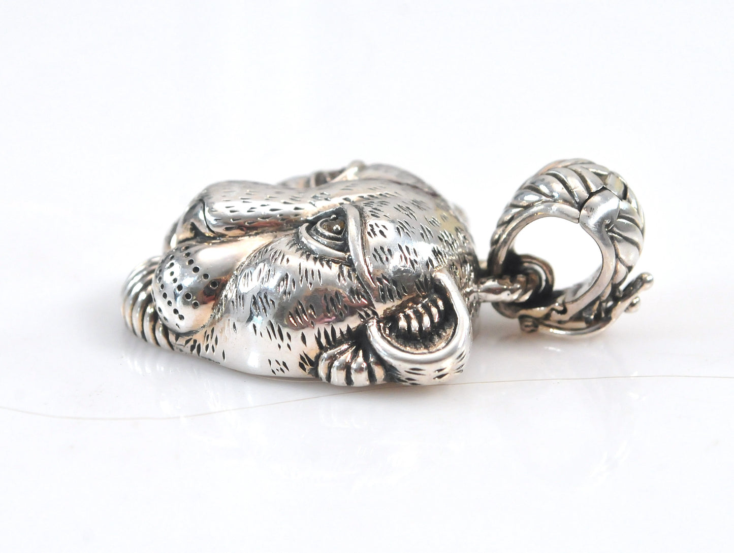 John Hardy Sterling Silver Lioness Enhancer Pendant
