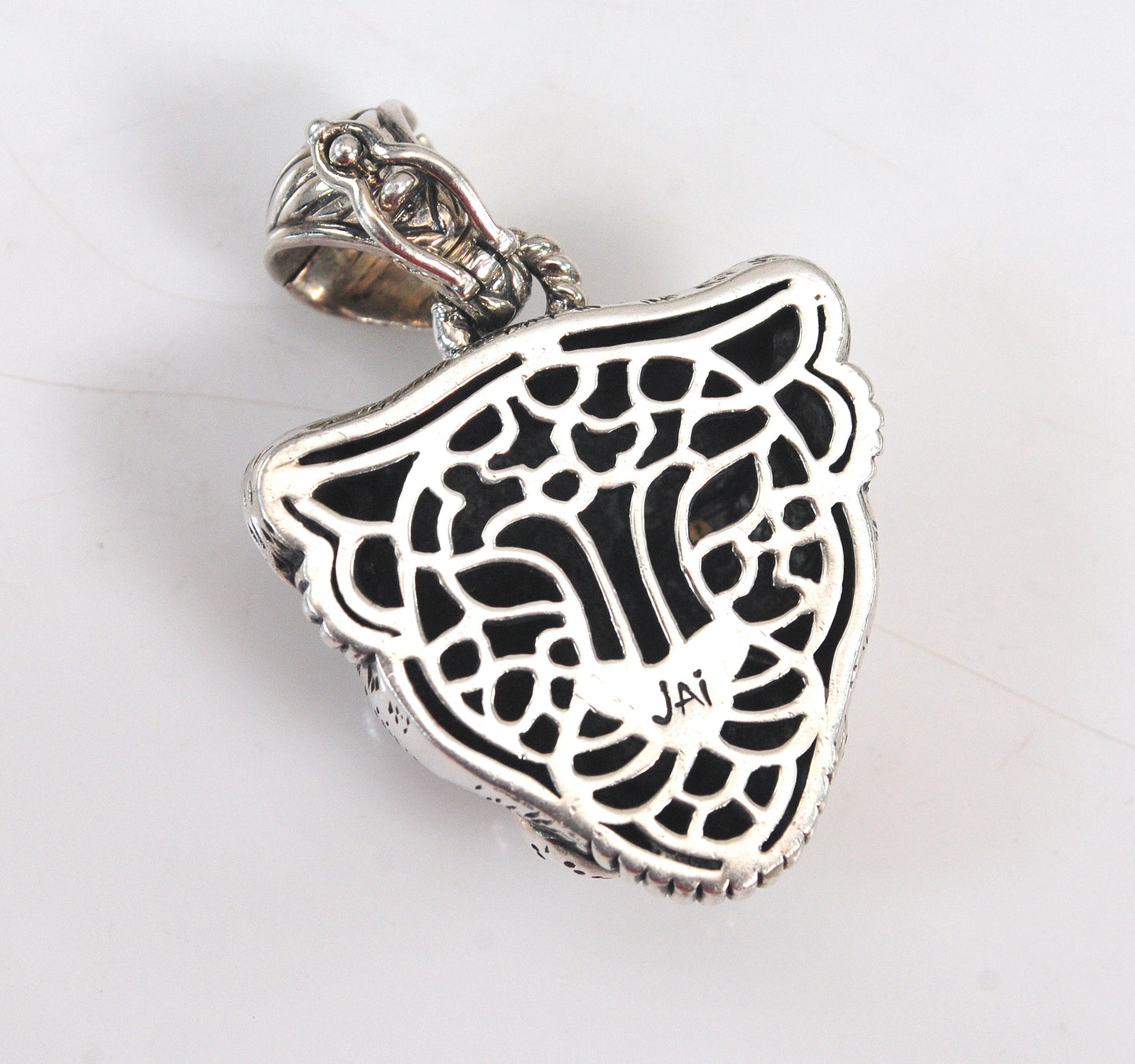 John Hardy Sterling Silver Lioness Enhancer Pendant