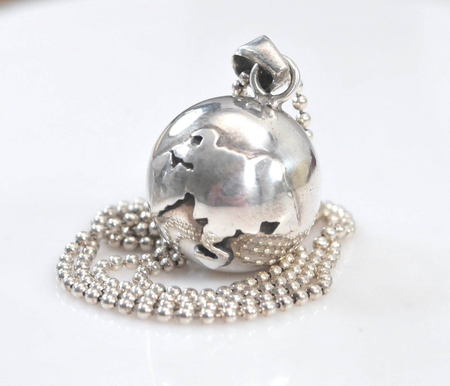 Sterling Silver Harmony Ball Pendant Necklace