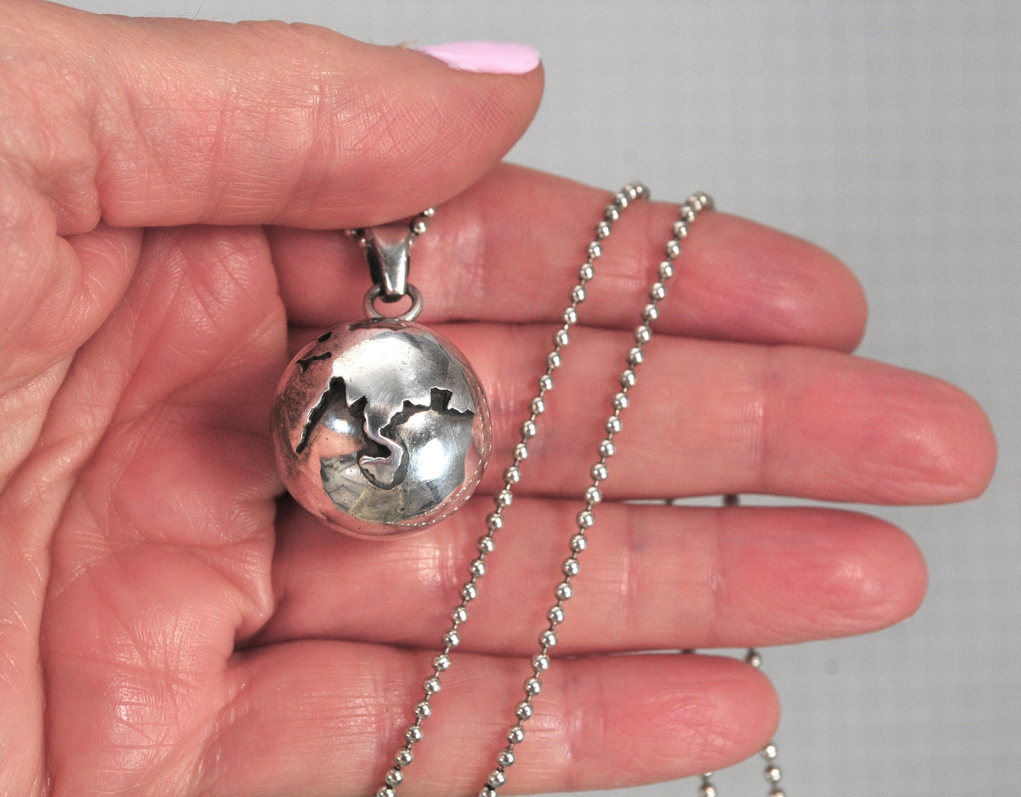 Sterling Silver Harmony Ball Pendant Necklace