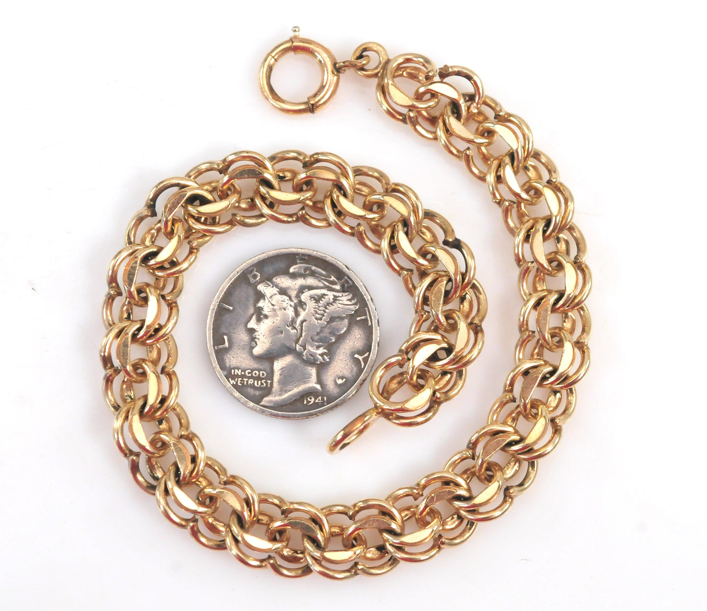Vintage Gold Filled Charm Bracelet