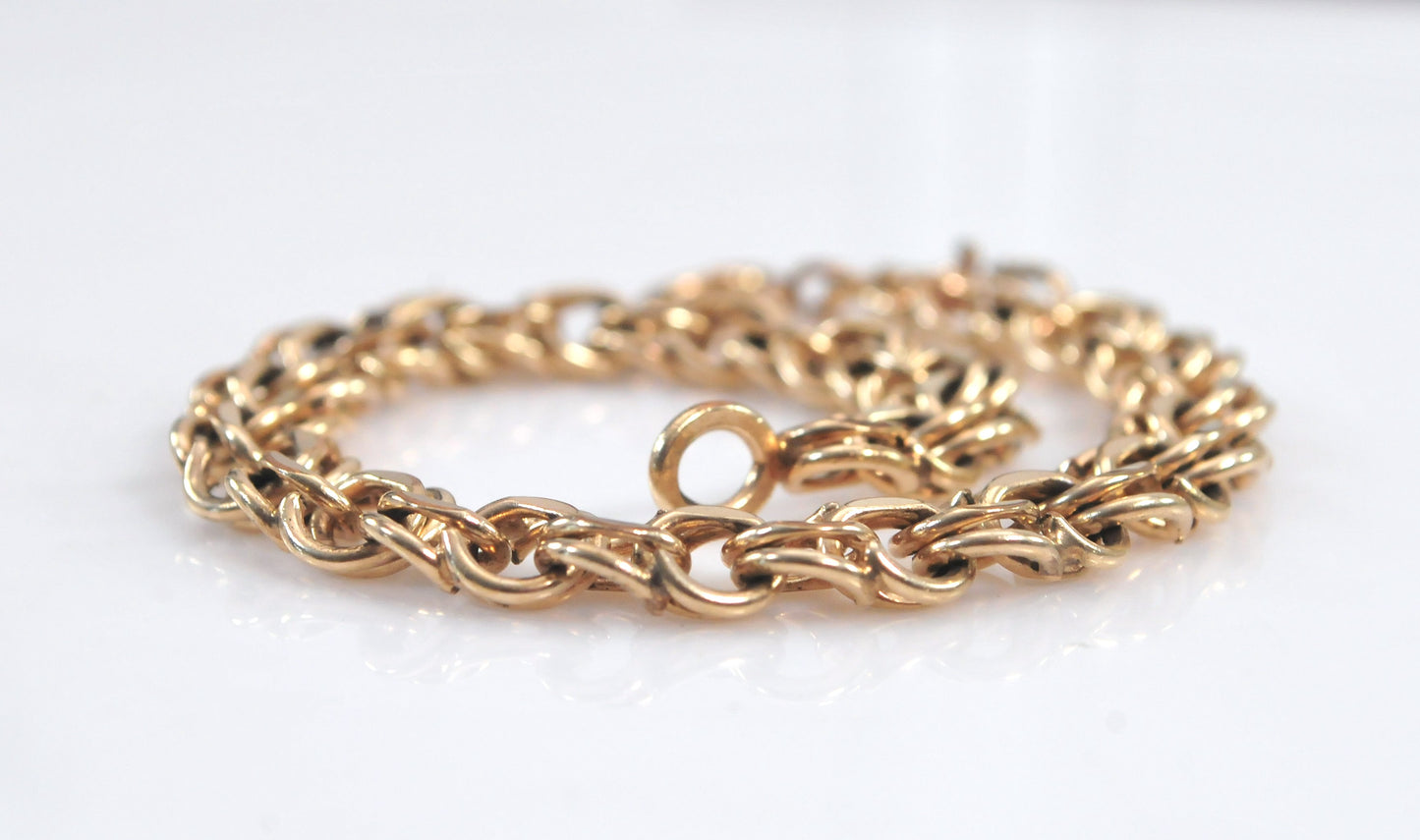 Vintage Gold Filled Charm Bracelet