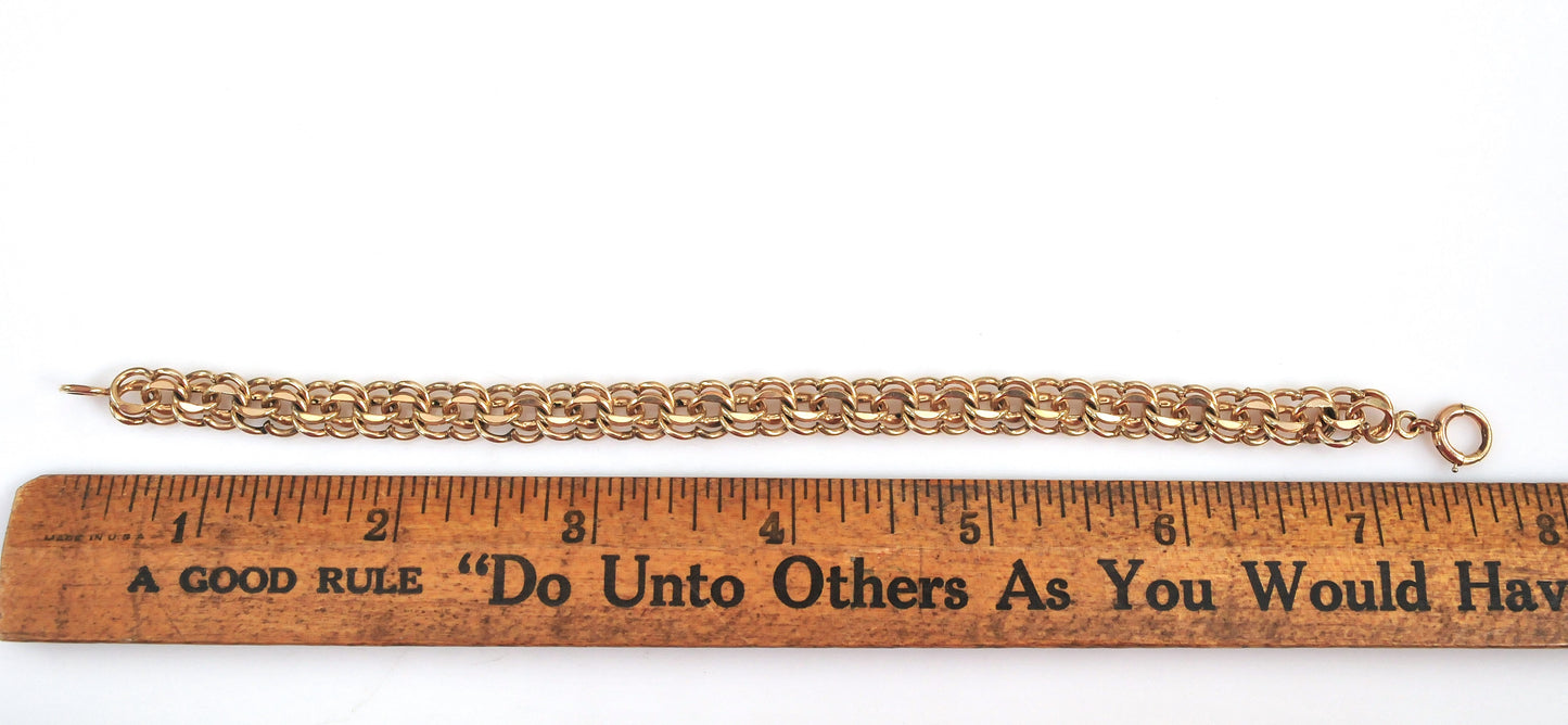 Vintage Gold Filled Charm Bracelet