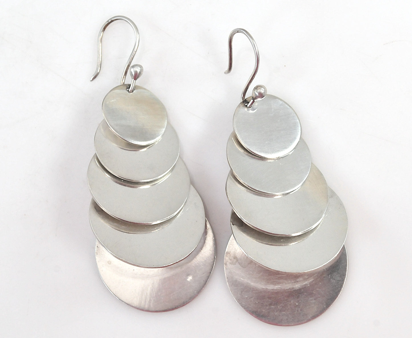 LARGE Taxco Sterling Silver Statement Earrings