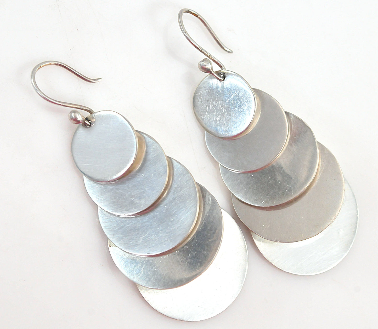 LARGE Taxco Sterling Silver Statement Earrings
