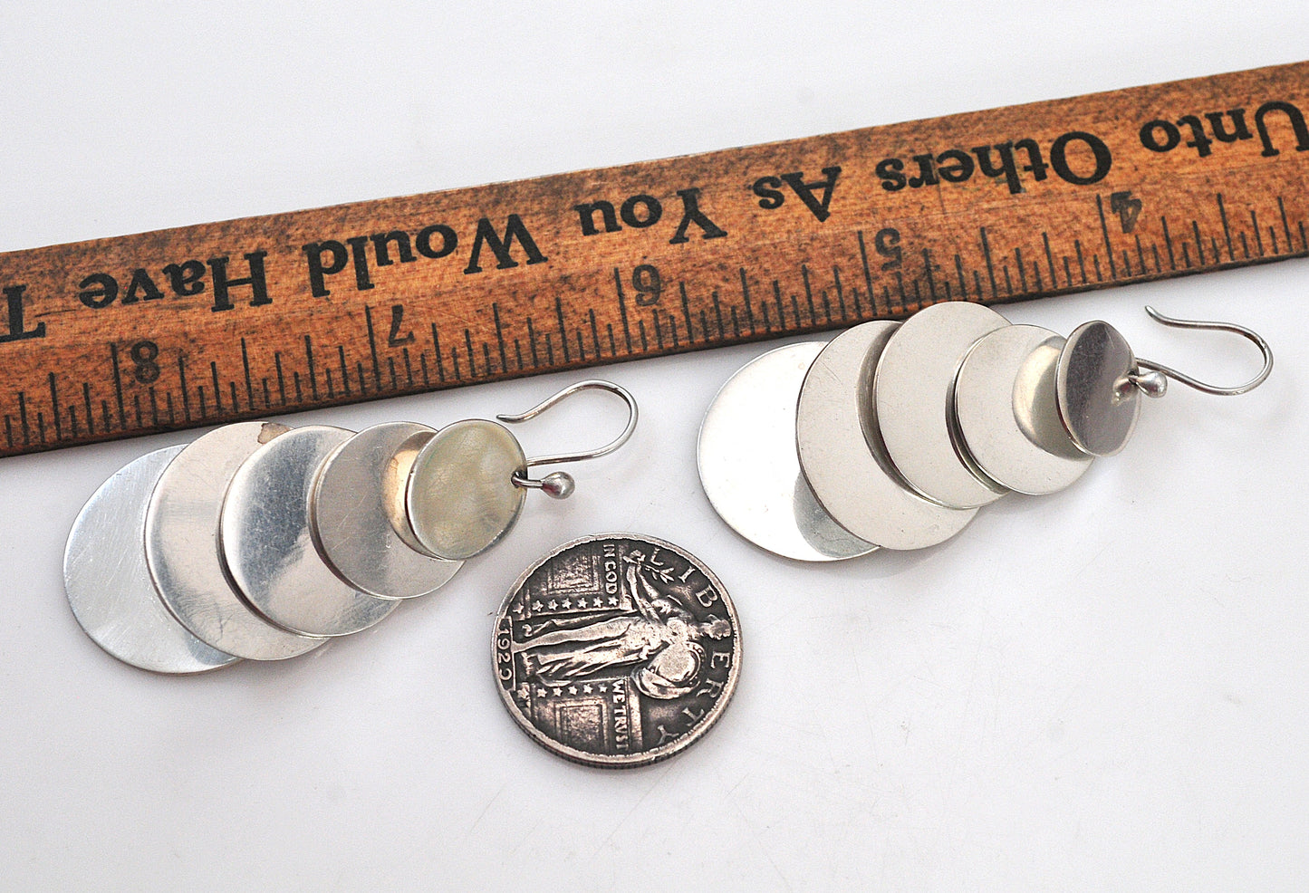 LARGE Taxco Sterling Silver Statement Earrings