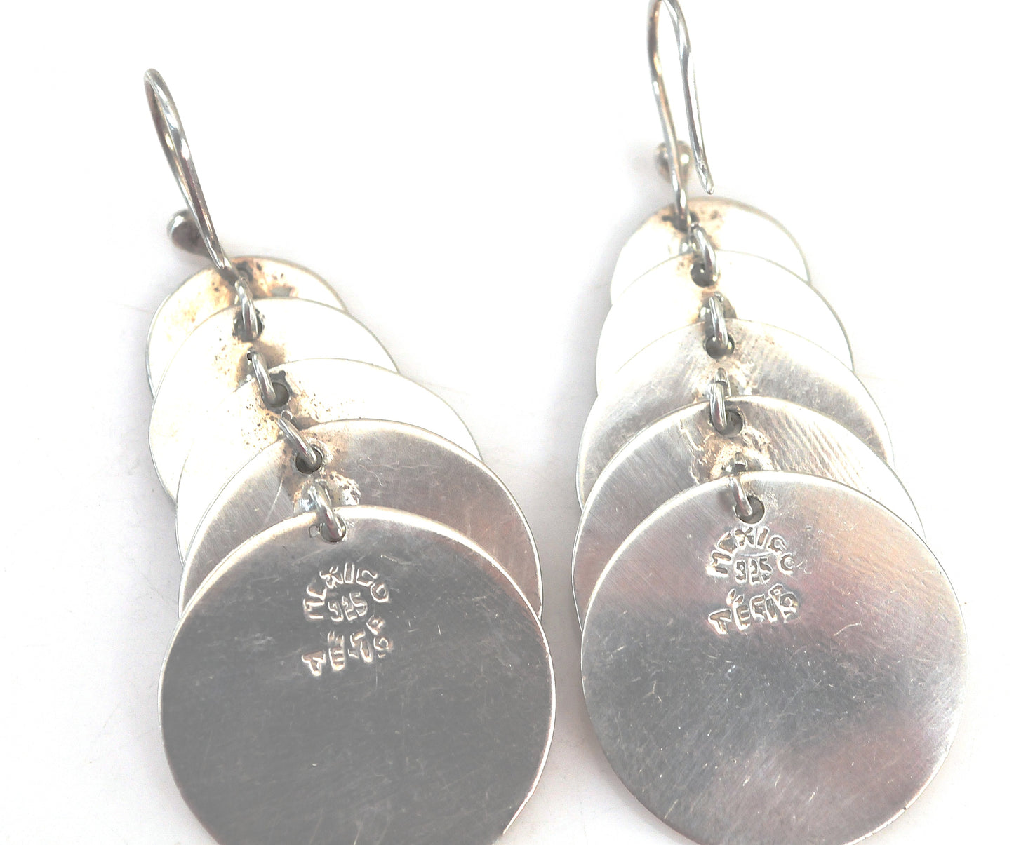LARGE Taxco Sterling Silver Statement Earrings
