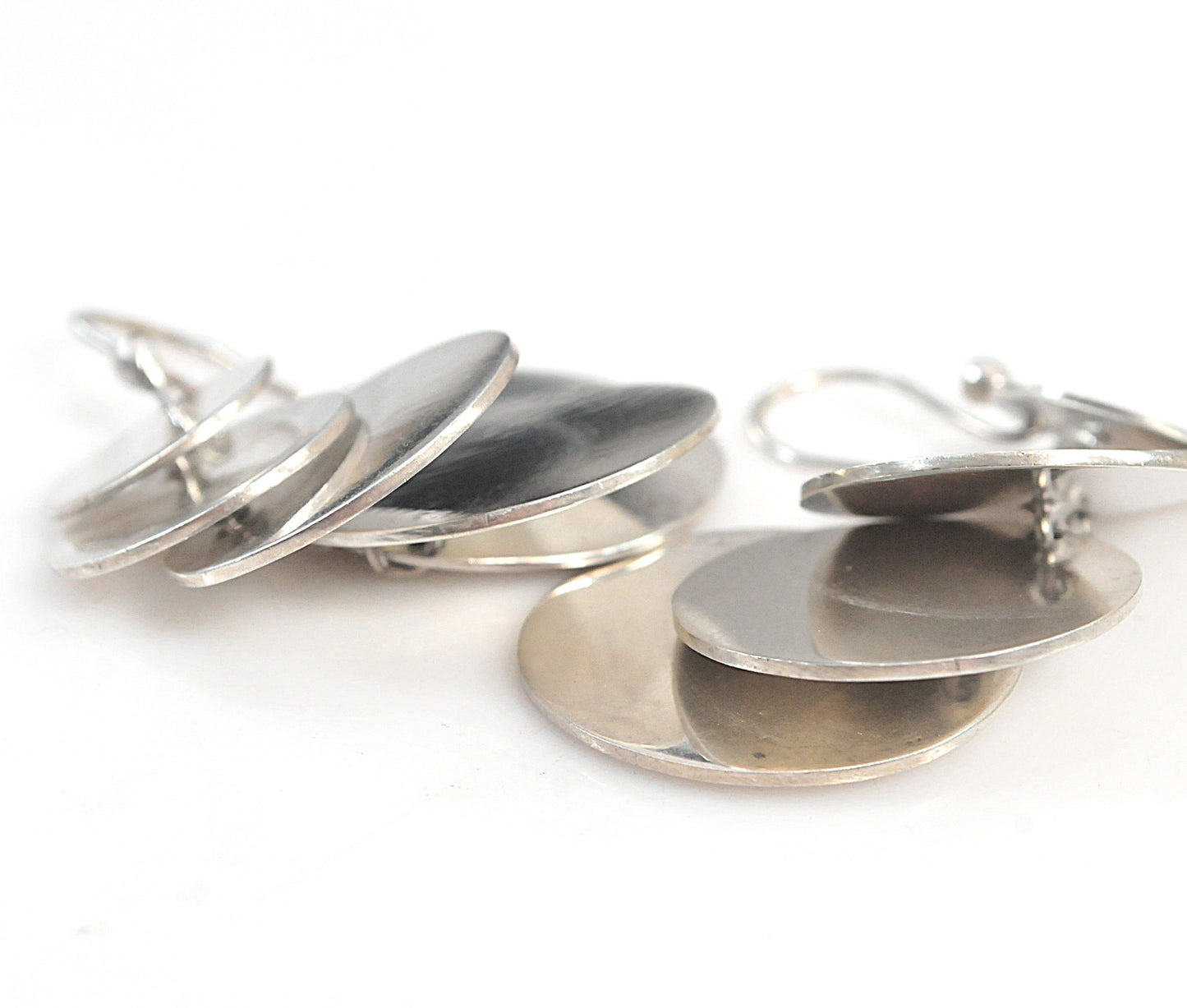 LARGE Taxco Sterling Silver Statement Earrings