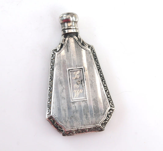 Art Deco Sterling Silver Perfume Bottle
