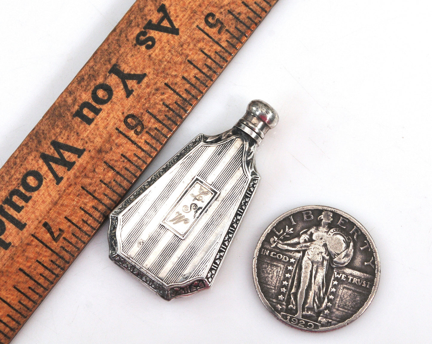 Art Deco Sterling Silver Perfume Bottle