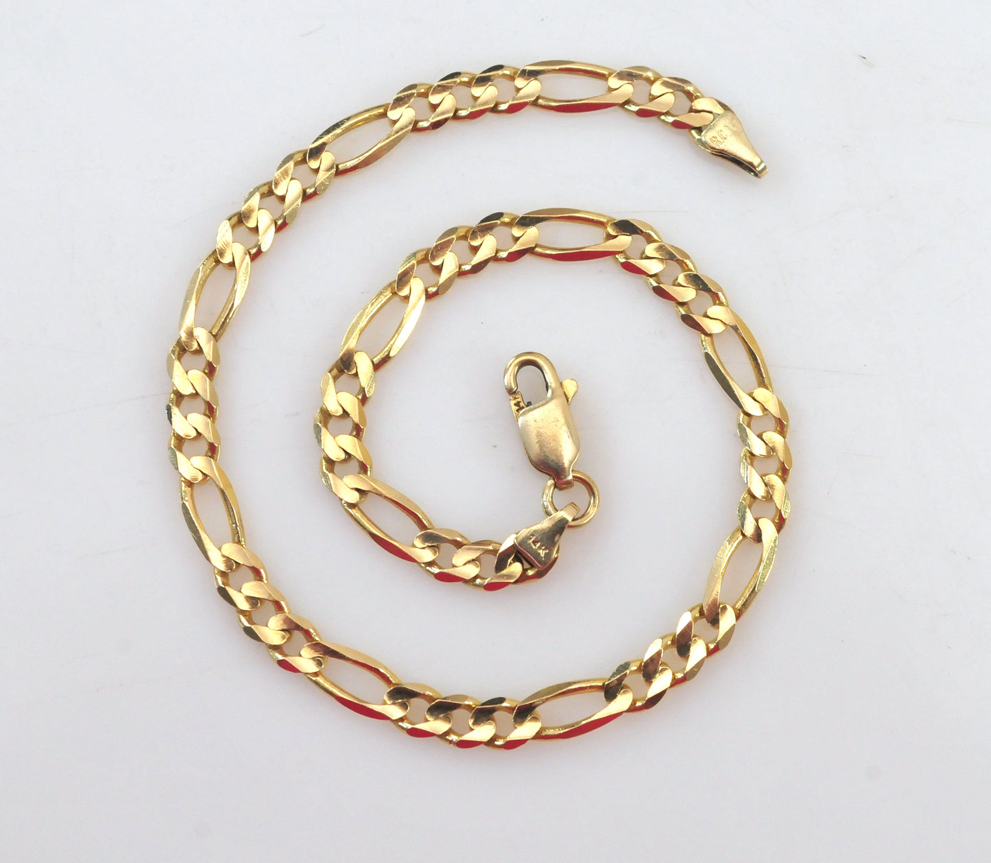 14K Gold Figaro Bracelet