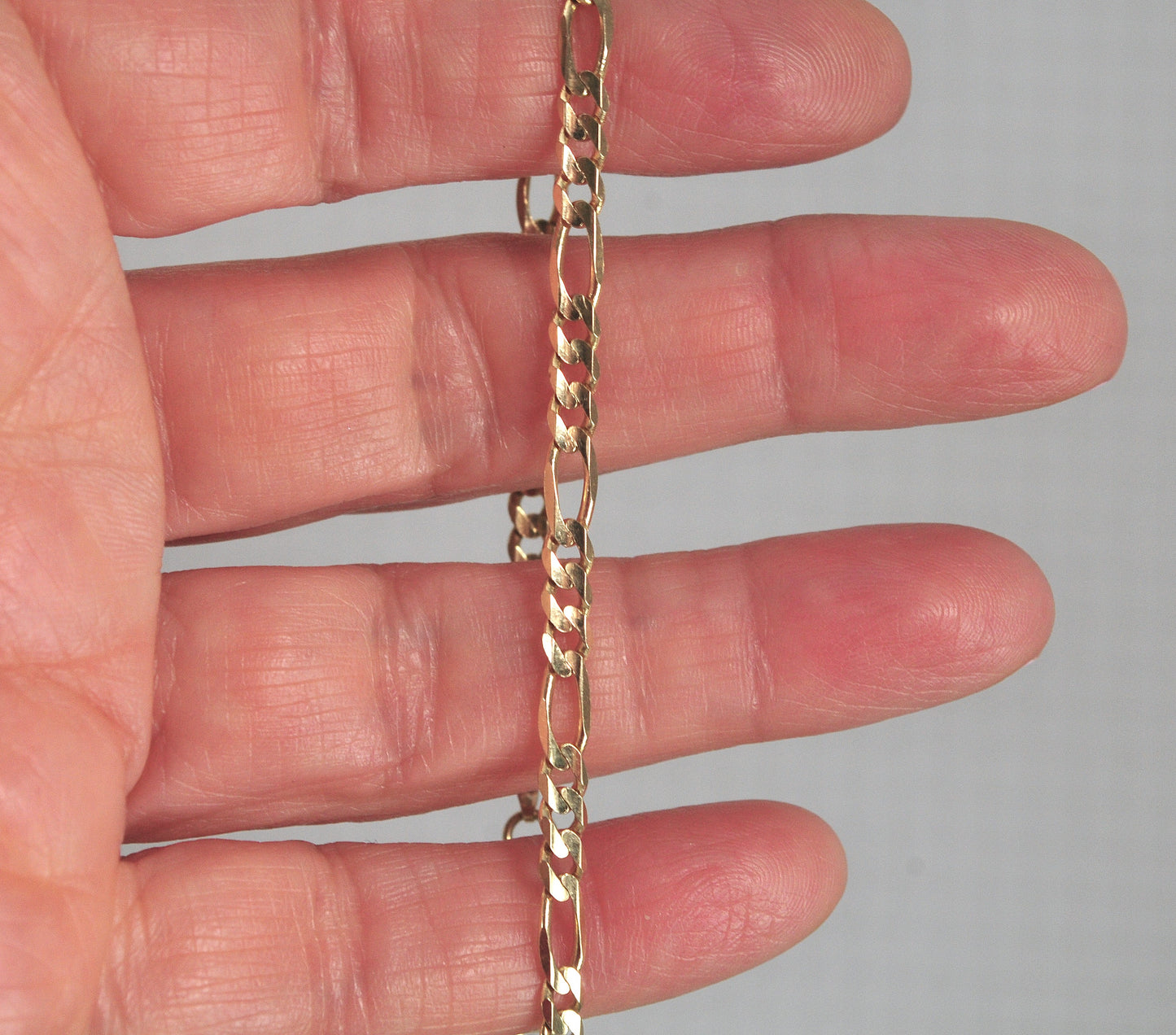 14K Gold Figaro Bracelet